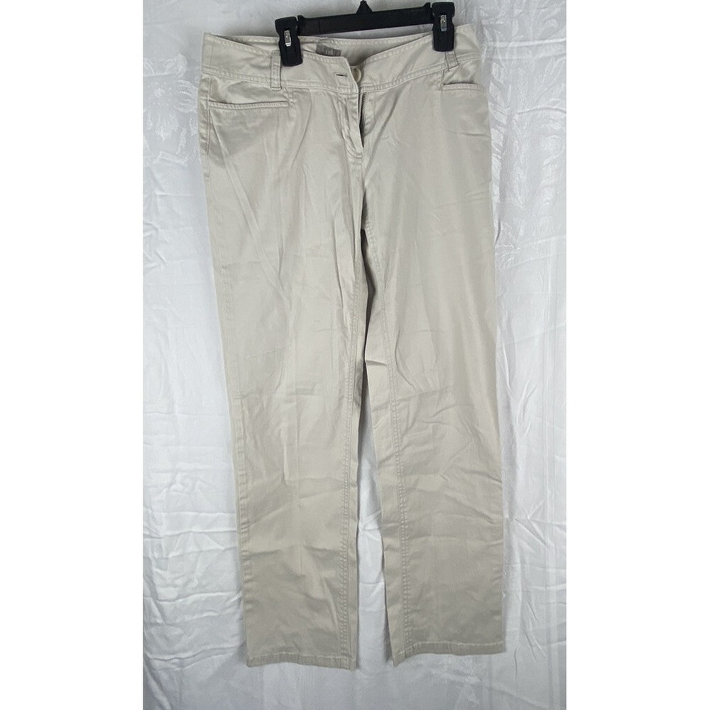 J Jill Straight Leg Womens Khaki Pants Sz 4 Stretch 30x28
